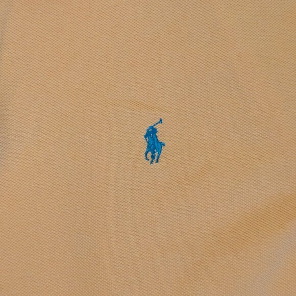 Vintage 90s Polo Ralph Lauren Short Sleeve Polo Shirt Men's XL Tangerine Orange - Picture 2 of 6